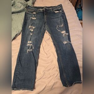 Silver Jeans co distressed blue jeans sz20/L29